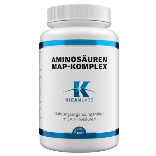 Aminos&auml;uren MAP-Komplex vegan KLEAN LABS, 120 Stk., Supplementa GmbH