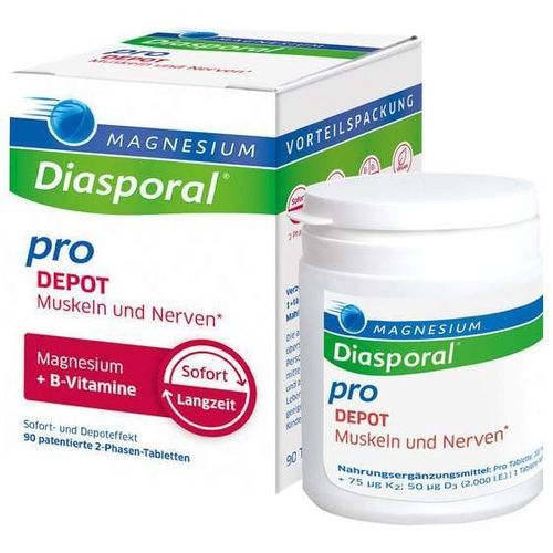 MAGNESIUM DIASPORAL PRO+B-VIT DEPOT Muskel+Nerven, 90 Stk., Protina Pharmazeutische GmbH