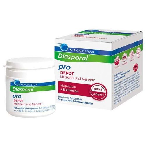 MAGNESIUM DIASPORAL PRO+B-VIT DEPOT Muskel+Nerven, 60 Stk., Protina Pharmazeutische GmbH