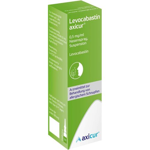 Levocabastin axicur 0.5 mg/ml Nasenspray, 5 ml, axicorp Pharma GmbH