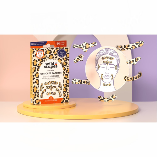 Wild Stripes Facial Patches Animal Leo, 14 Stk., New Flag GmbH