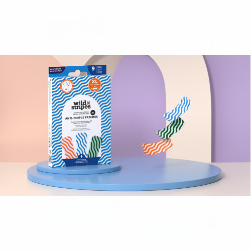 Wild Stripes Anti-Pimple Patches XL Clear, 9 Stk., New Flag GmbH