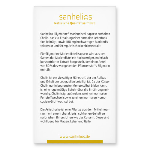 Silymarine Mariendistel Leber-Vital-Kapseln plus, 60 Stk., Hansa Naturheilmittel GmbH