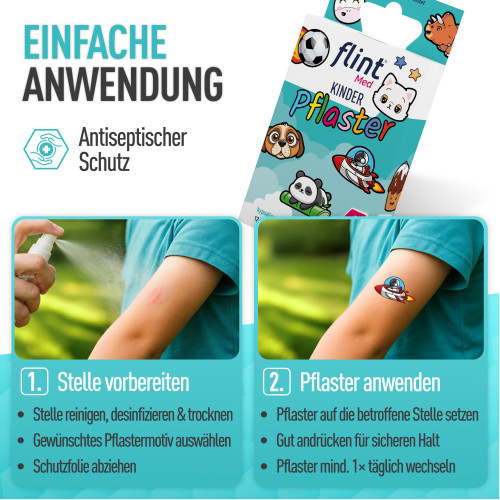 flint Med Kinder Pflaster, 12 Stk., Kyberg Pharma Vertriebs GmbH