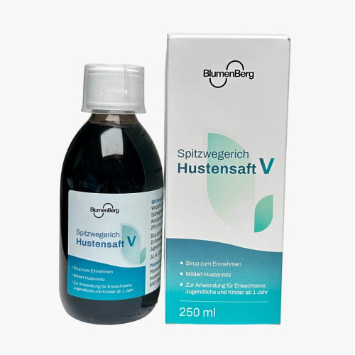 BlumenBerg Spitzwegerich Hustensaft V Erk&auml;ltung, 250 ml, Pharma Aldenhoven GmbH & Co. KG