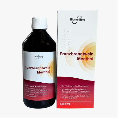 BlumenBerg Franzbranntwein Menthol, 500 ml, Pharma Aldenhoven GmbH & Co. KG