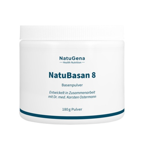 NatuBasan 8 Basenpulver Calcium + Magnesium vegan, 180 g, NatuGena GmbH