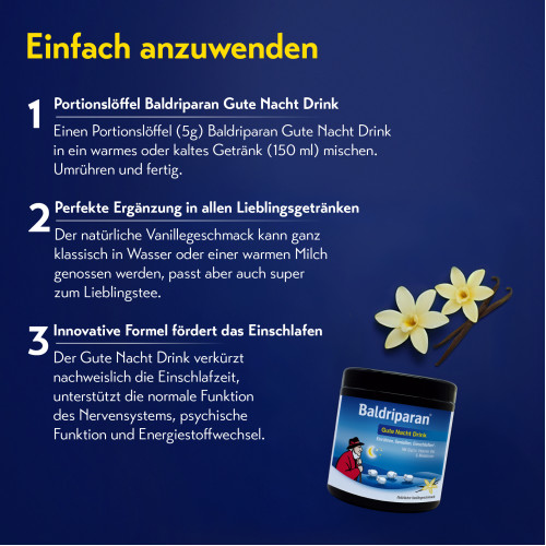 Baldriparan Gute Nacht Drink, 150 g, PharmaSGP GmbH