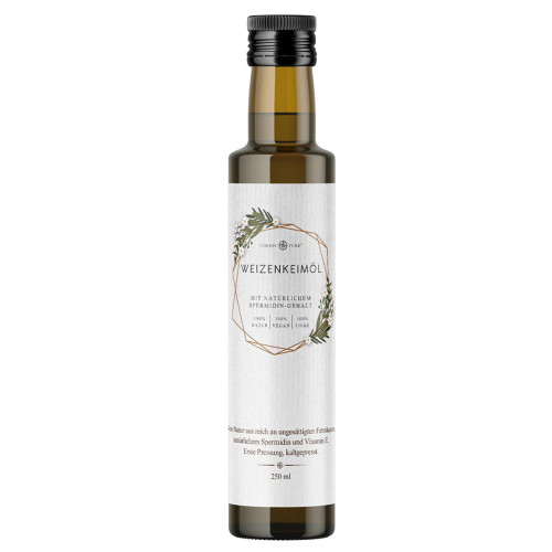 Weizenkeimöl kaltgepresst Spermidin Nordic Pure, 250 ml, Mediakos GmbH