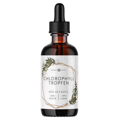 Chlorophyll-Tropfen aus Alfalfa Nordic Pure, 100 ml, Mediakos GmbH