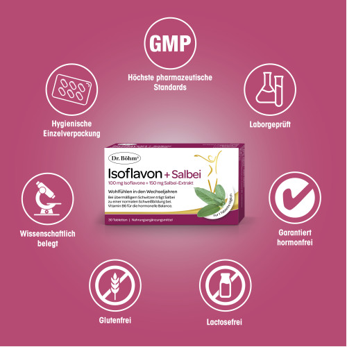 Dr. B&ouml;hm Isoflavon + Salbei, 30 Stk., Apomedica Pharmazeutische Produkte GmbH