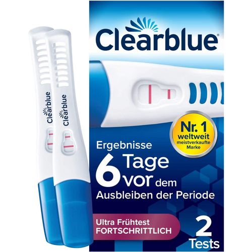 Clearblue Schwangerschaftst. 6 Tage vor 2 Hormone, 2 Stk., WICK Pharma - Zweigniederlassung der Procter & Gamble GmbH