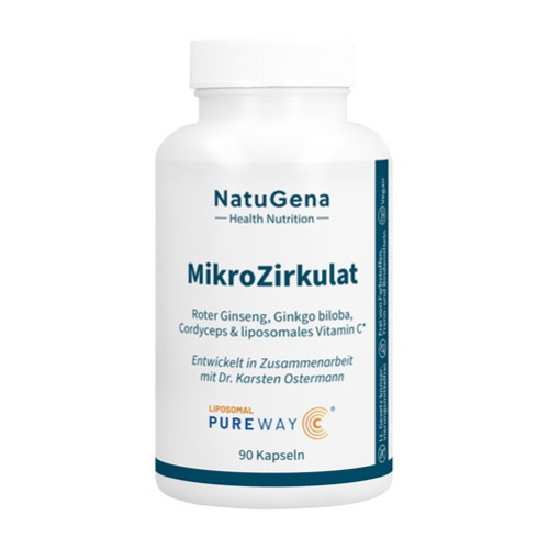 MikroZirkulat Roter Ginseng + Ginkgo + Vitamin C, 90 Stk., NatuGena GmbH