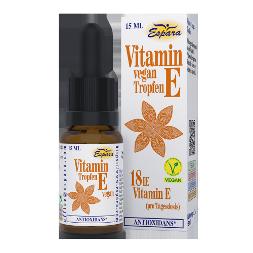 Vitamin E Tropfen vegan, 15 ml, Espara GmbH