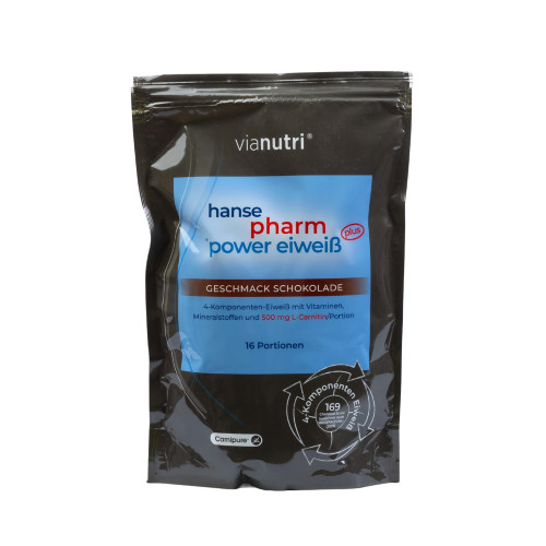 Power Eiweiß plus Schokolade Pulver Protein Shake, 500 g, Vianutri GmbH