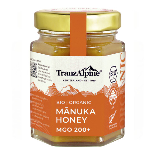 Bio Manuka Honig MGO 200+ TranzAlpine, 70 g, HOYER GmbH