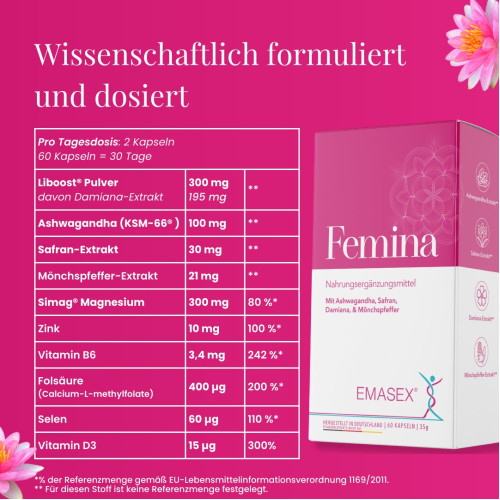 Emasex Femina Kapseln, 60 Stk., Adequapharm GmbH