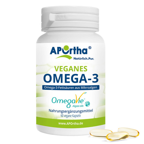 APOrtha OMEGAVIE veganes Omega-3 Algen&ouml;l, 60 Stk., APOrtha Deutschland GmbH