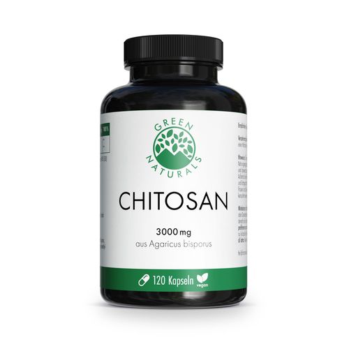 GREEN NATURALS Cholesterin - Chitosan 3g vegan, 120 Stk., Heilpflanzenwohl GmbH
