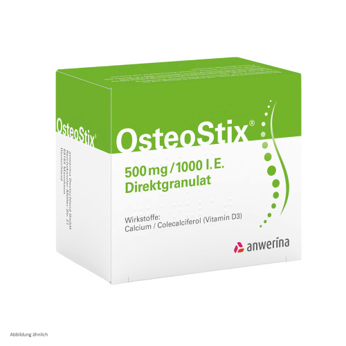 OsteoStix 500mg/1000 I.E. Direktgranulat, 120 Stk., Anwerina Deutschland GmbH