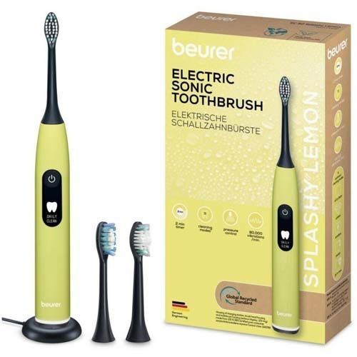 BEURER SC50 splashy lemon elek. Schallzahnb&uuml;rste, 1 Stk., BEURER GmbH