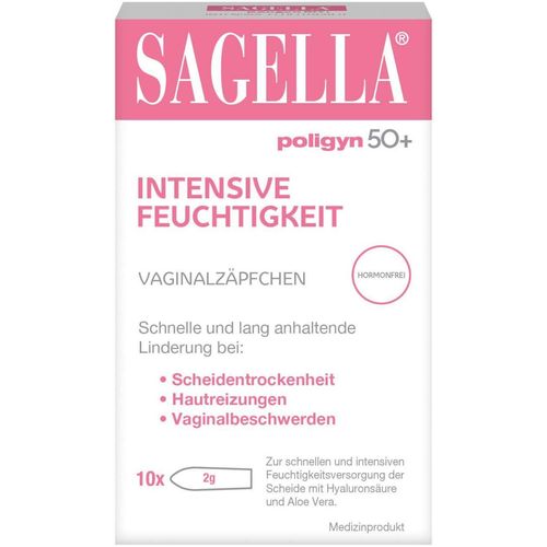 Sagella poligyn 50+ intensive Feuchtigkeit, 10 Stk., Cooper Consumer Health Deutschland GmbH