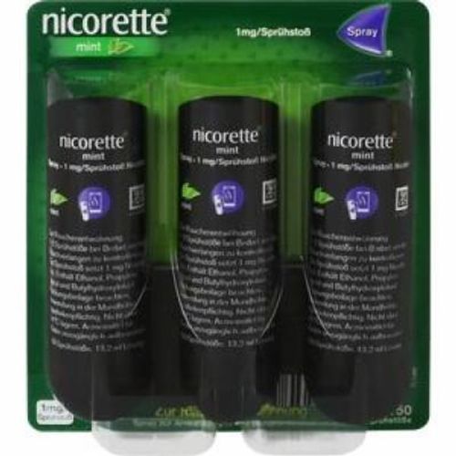 Nicorette Mint Spray 1 mg/Spr&uuml;hsto&szlig;, 3 Stk., Kenvue Germany GmbH (OTC)