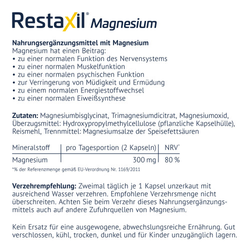 Restaxil Magnesium, 180 Stk., PharmaSGP GmbH