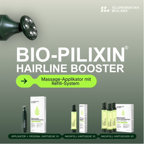 Bio-Pilixin Hairline Booster refill, 3x15 ml, Scandinavian Biolabs ApS