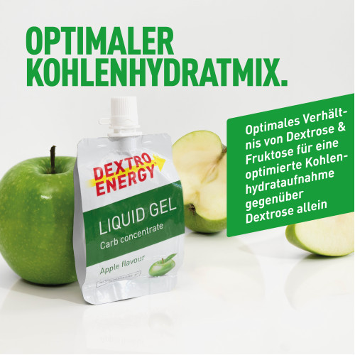 DEXTRO ENERGY Sport Nutrition Liquid Gel Apple, 60 ml, Kyberg Pharma Vertriebs GmbH