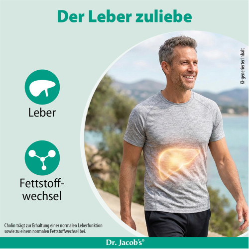 Leber forte Bergamot Mariendistel Cholin Dr Jacobs, 60 Stk., Dr. Jacob's Medical GmbH