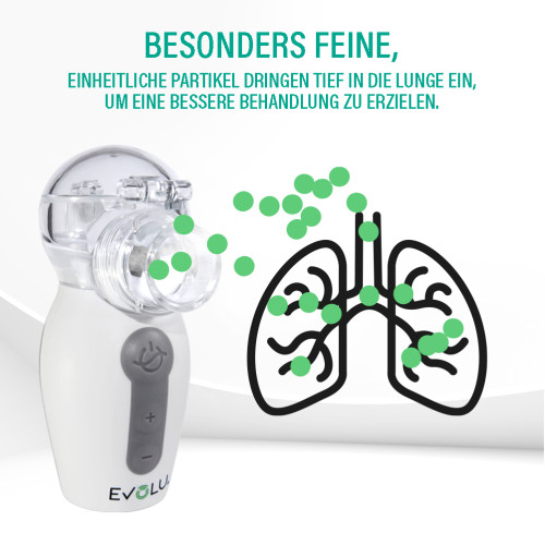 EVOLU nano AIR PRO tragbarer Mesh-Inhalator, 1 Stk., Forans Medical GmbH