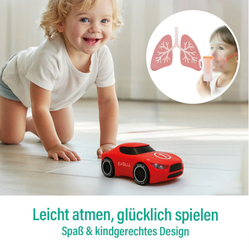 EVOLU SUPER CAR Kinder Kolbenkompressor Inhalator, 1 Stk., Forans Medical GmbH