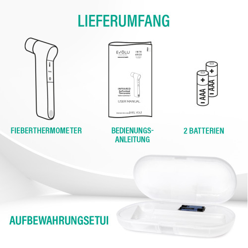 EVOLU INFRAROT Thermometer kontaktlos, 1 Stk., Forans Medical GmbH