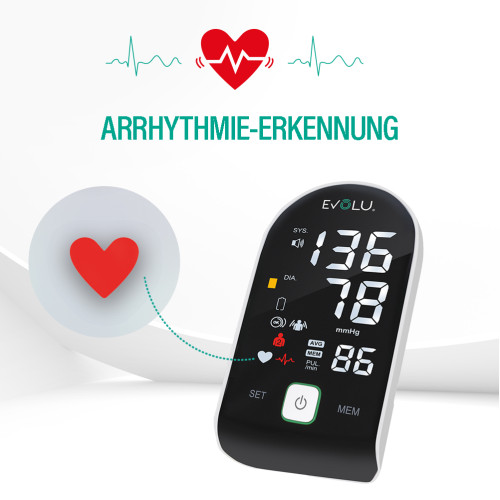 EVOLU INTELLIGENT Oberarm-Blutdruckmessger&auml;t black, 1 Stk., Forans Medical GmbH