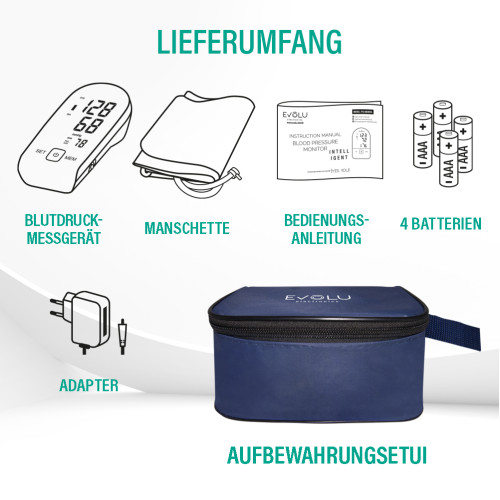 EVOLU INTELLIGENT Oberarm-Blutdruckmessger&auml;t black, 1 Stk., Forans Medical GmbH