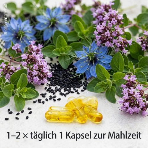 Oregano-&Ouml;l Kapseln BIO Schwarzk&uuml;mmel&ouml;l Dr. Jacob's, 60 Stk., Dr. Jacob's Medical GmbH