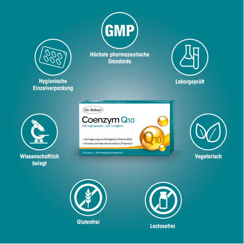 Dr. B&ouml;hm Coenzym Q10, 30 Stk., Apomedica Pharmazeutische Produkte GmbH