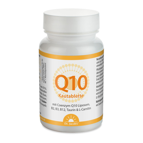 Coenzym Q10 Kautablette Taurin L-Carnitin Dr Jacob, 60 Stk., Dr. Jacob's Medical GmbH