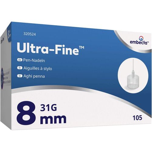 ULTRA-FINE Pen-Nadel 8MM, 105 Stk., embecta GmbH