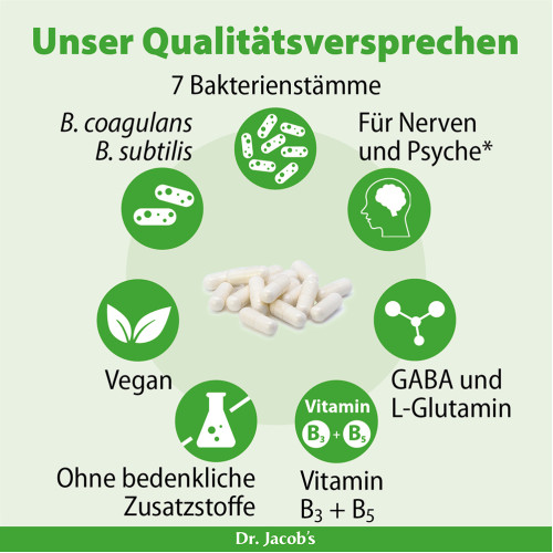 Zen Biotics Darmflora-Bakterien + GABA Dr. Jacob's, 60 Stk., Dr. Jacob's Medical GmbH