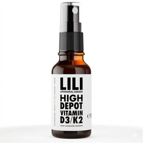 Vitamin D3 5000 IE K2 vegan liposomal, 20 ml, MedGoNET GmbH
