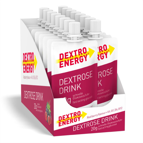 Dextro Energy Dextrose Drink Red Berry, 50 ml, Kyberg Pharma Vertriebs GmbH