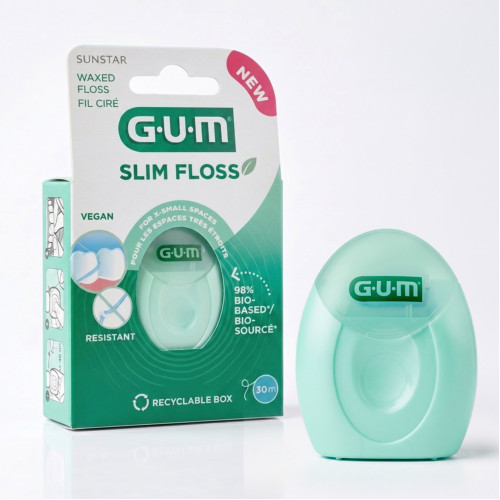 GUM SLIM FLOSS gewachst 30m, 1 Stk., Sunstar Deutschland GmbH