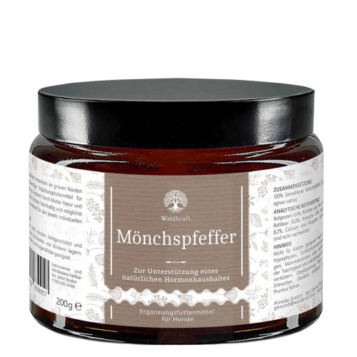 M&ouml;nchspfeffer rein Pulver Vitex Hunde Waldkraft, 200 g, Alveda GmbH
