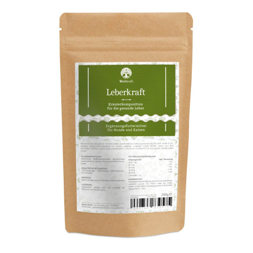 Leberkraft Kr&auml;uterpulver Hund Katze NF Waldkraft, 200 g, Alveda GmbH