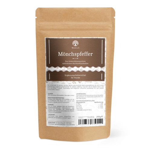 M&ouml;nchspfeffer rein Pulver Vitex Hunde NF Waldkraft, 200 g, Alveda GmbH