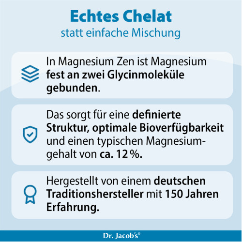 Magnesium Zen +GABA Magnesiumbisglycinat Dr.Jacobs, 90 Stk., Dr. Jacob's Medical GmbH