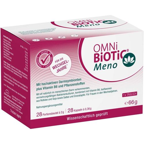 OMNi-BiOTiC MENO 28x2g Sachet + 28 Kapseln, 1 Stk., INSTITUT ALLERGOSAN Deutschland (privat) GmbH