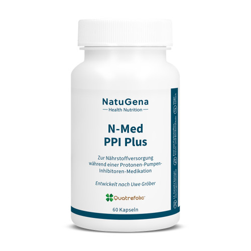 N-Med PPI Plus Vitamin B12 + D3 + Magnesium, 60 Stk., NatuGena GmbH